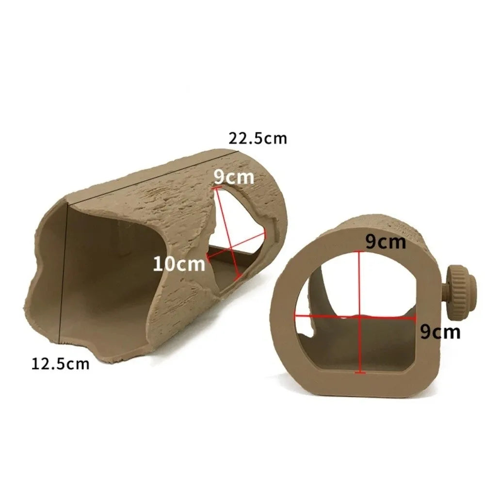 Multi-functional Simulation Stump Bird Nest Hanging Plastic Parrot Nest Ventilation Decorative Hamster Hideout Budgerigar Vue Bayonet Mount