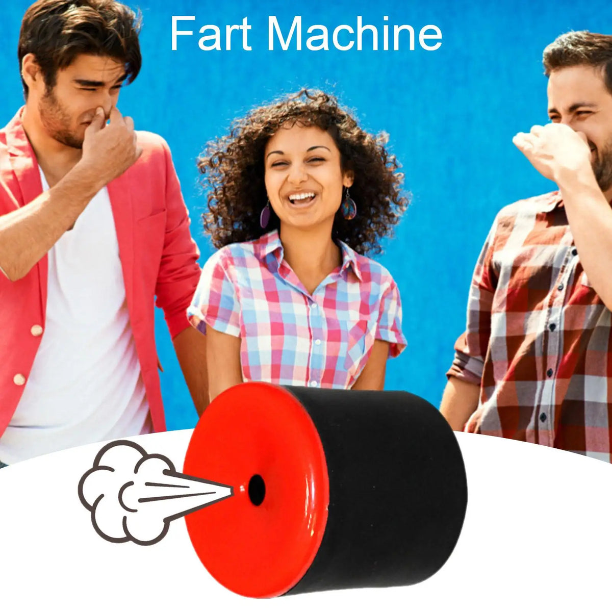 Fart Sound Machine, Electronic Prank Noise Maker with 30 Realistic Sounds, Funny Joke Button Toy for Party Gag Gift Adults Kids Vue