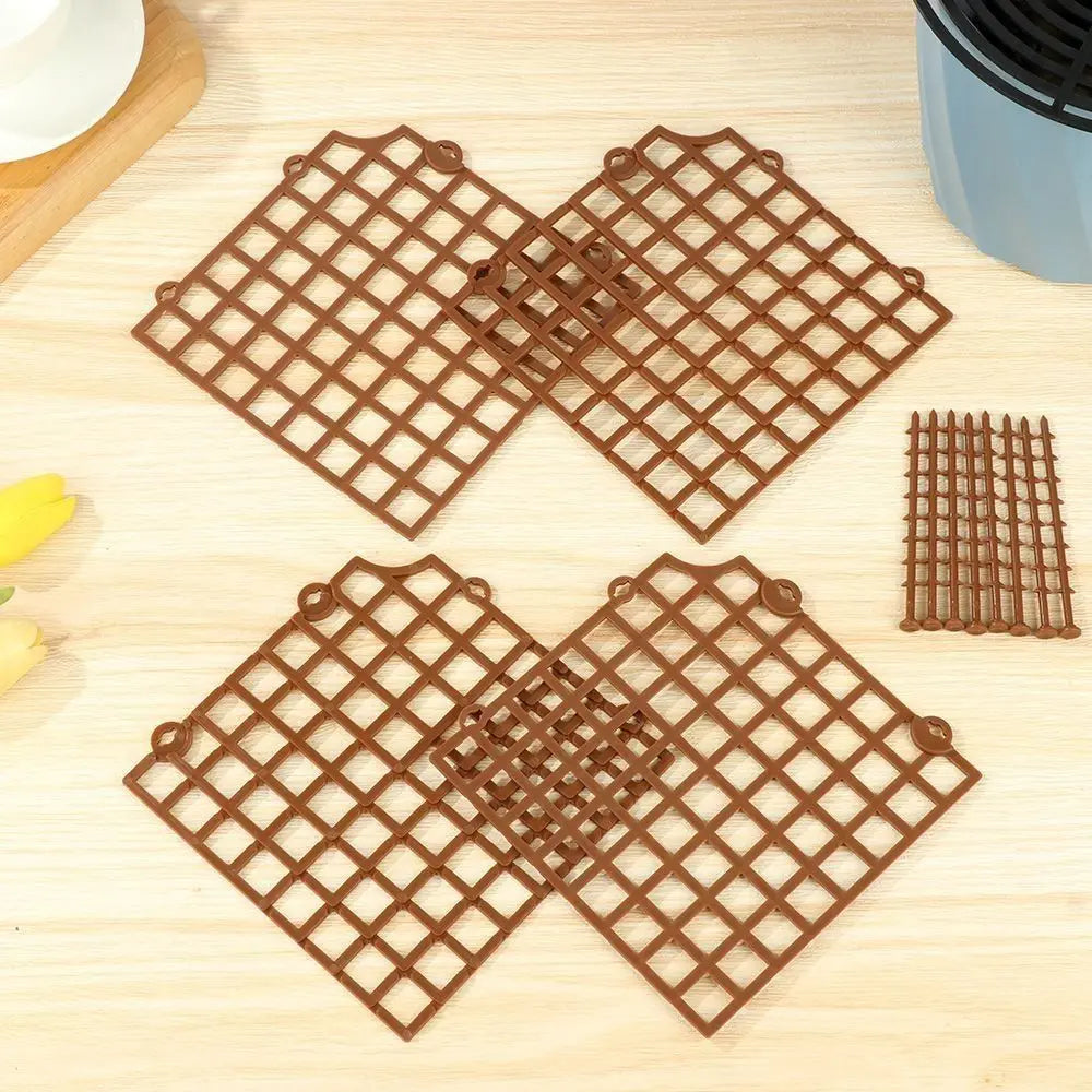 Cuttable Plant Pot Guards Rust-proof Round/Square Flower Pot Cover Multi-use Plastic Plant Protection Mesh Garden Vue