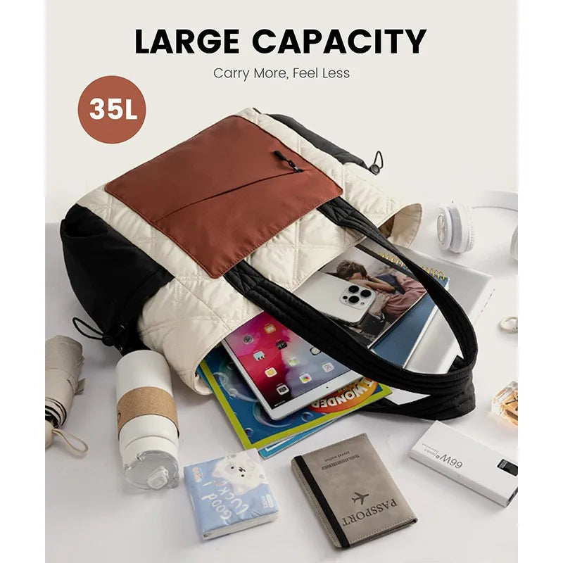 Women's Travel Bag Travel and Work Versatile Shoulder Bag Large Capacity Easy To Carry Tote Bag Vue