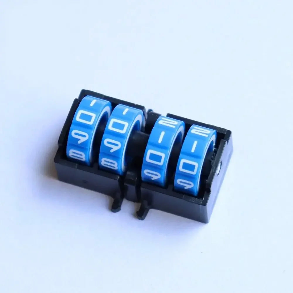 4 Digit Wheel Board Games Score Counter Rotating Number Dials Date-Time Display Tally Tracker Number Dials Adjustable Vue