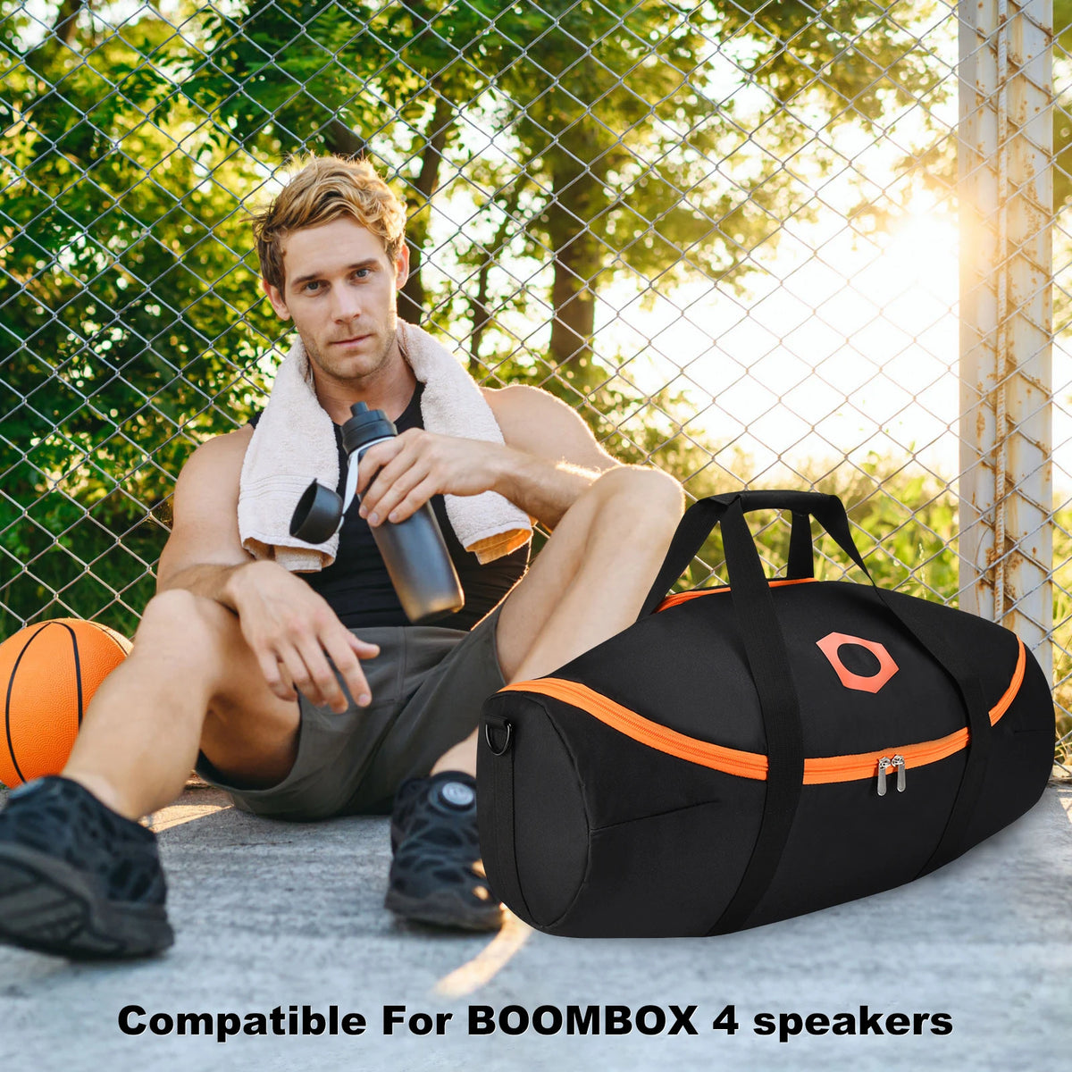 Speaker Carrying Case for JBL Boombox 4 Waterproof Protective Storage Bag Shockproof with Shoulder Strap Replace Accessories Vue