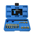 Nilight Thread Chaser Set SAE Metric Master Thread Repair Kit with Case 28 Taps 28 Dies 3 Files 2 Gauges Universal UNC UNF Sizes Automotive Tool for Mechanic Auto Shop Home Garage Repair Vue 15PCS United States