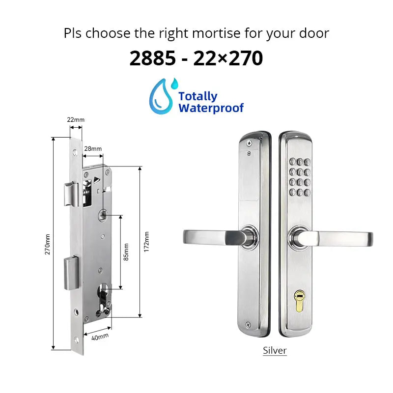 Mechanical combination Coded Lock Fire and Waterproof Digital Lock Password and Silding Lock Push button For garden Vue JXS 2885 China Mainland
