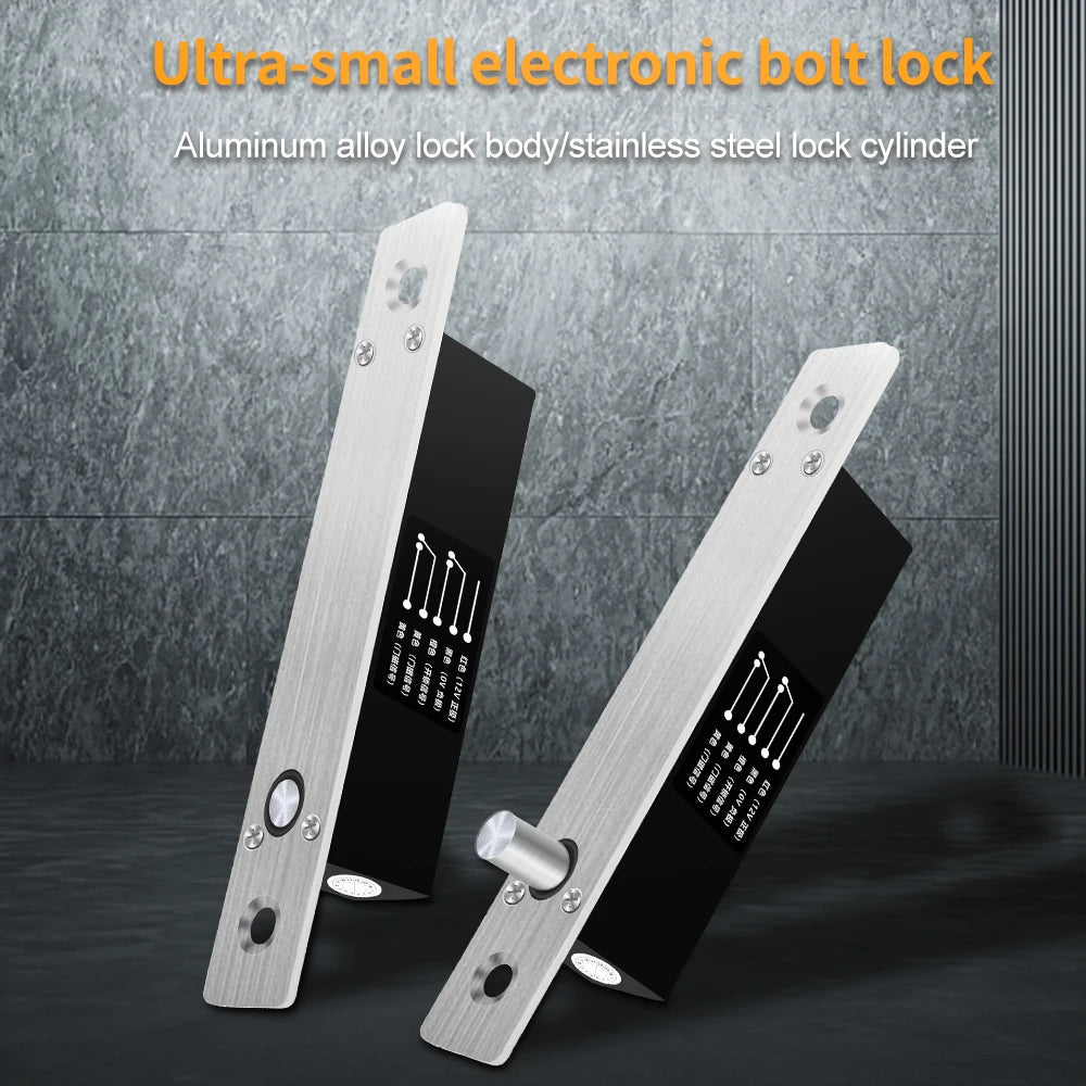 DC12V Electric Bolt Lock Fail Safe / Fail Secure Easy to Install and Control 5 wire Lock for Mortise Door Lock with NC/NO Output Vue