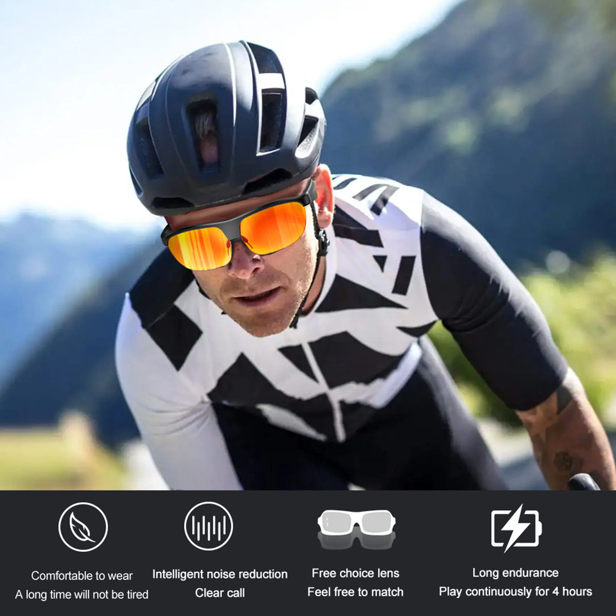 New 800W Camera AI Glasses Men Color-Changing Smart Translation Glasses Photo Video Recording Waterproof Call Smart Sunglasses Vue