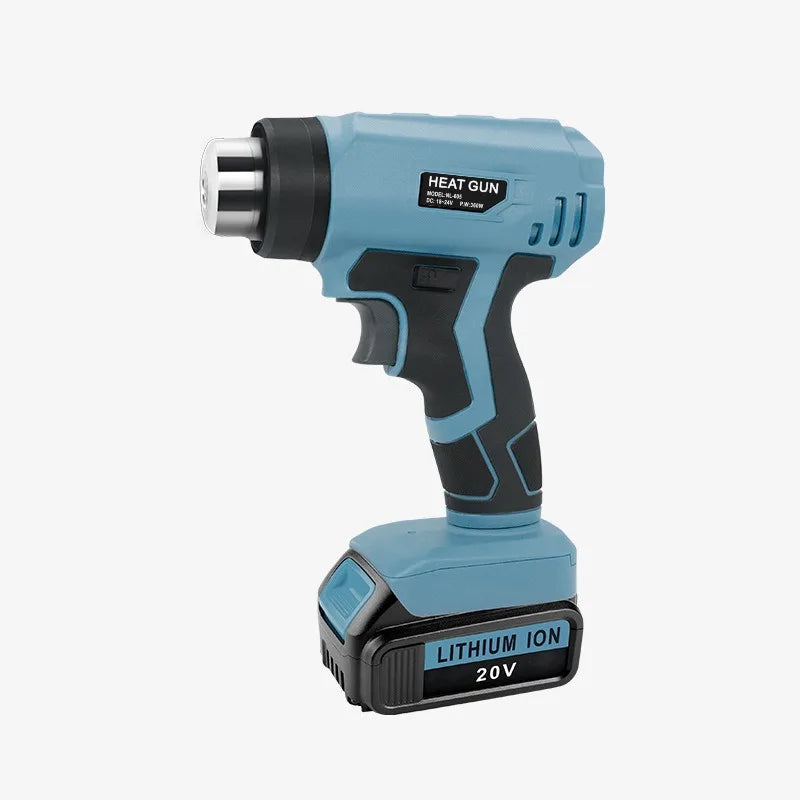 Portable Wireless Electric Heat Gun Rechargeable Mini Heat Gun for Makita/Dewalt/Milwaukee/Bosch/Black&Decker 18V/20V Batteries Vue