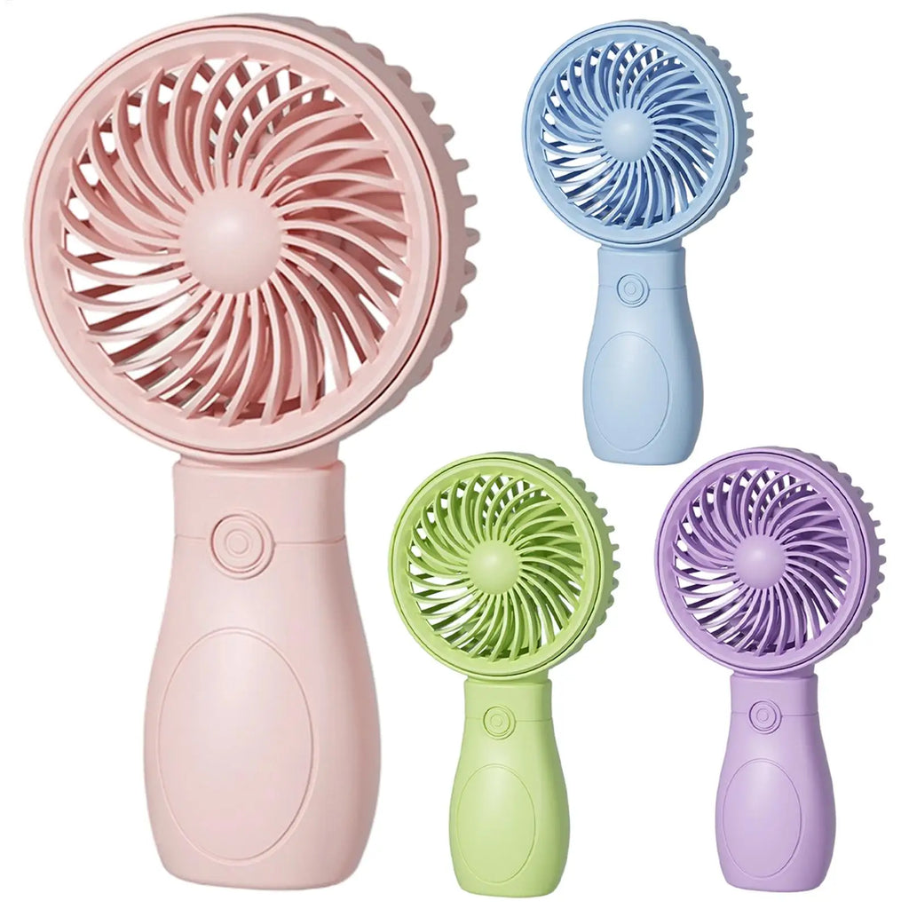 3 Speed Mini Handheld Fan, Ultra Low Noise Portable Desk Fan, Small Personal Cooler for Home Office School Travel Indoor Outdoor Vue