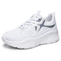 Women's Lightweight Breathable Mesh Sneakers | Casual Lace-Up Women's Mesh Sneakers Vue G-S86 White 40