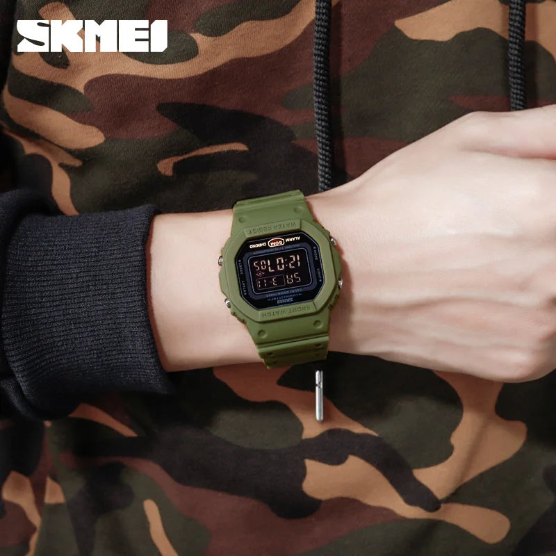 SKMEI 1628 Men's Digital Sports Watch – LED, Waterproof Digital Sports Watch Vue
