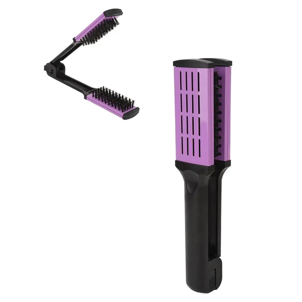 V-shaped Hair Styling Comb Straight Curly Dual-purpose Mane Splint Comb High Quality New Comfortable Fluffy Texture Styling Comb Vue