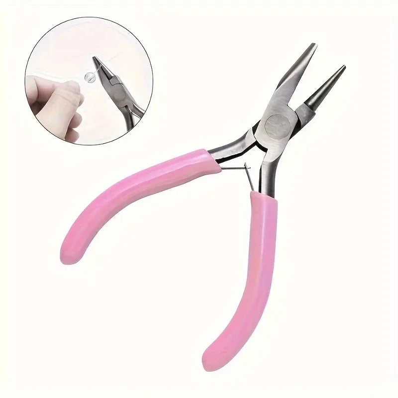 5-inch professional round concave pliers, used for jewelry making mini precision wire loop tools, ideal DIY manual tools Vue