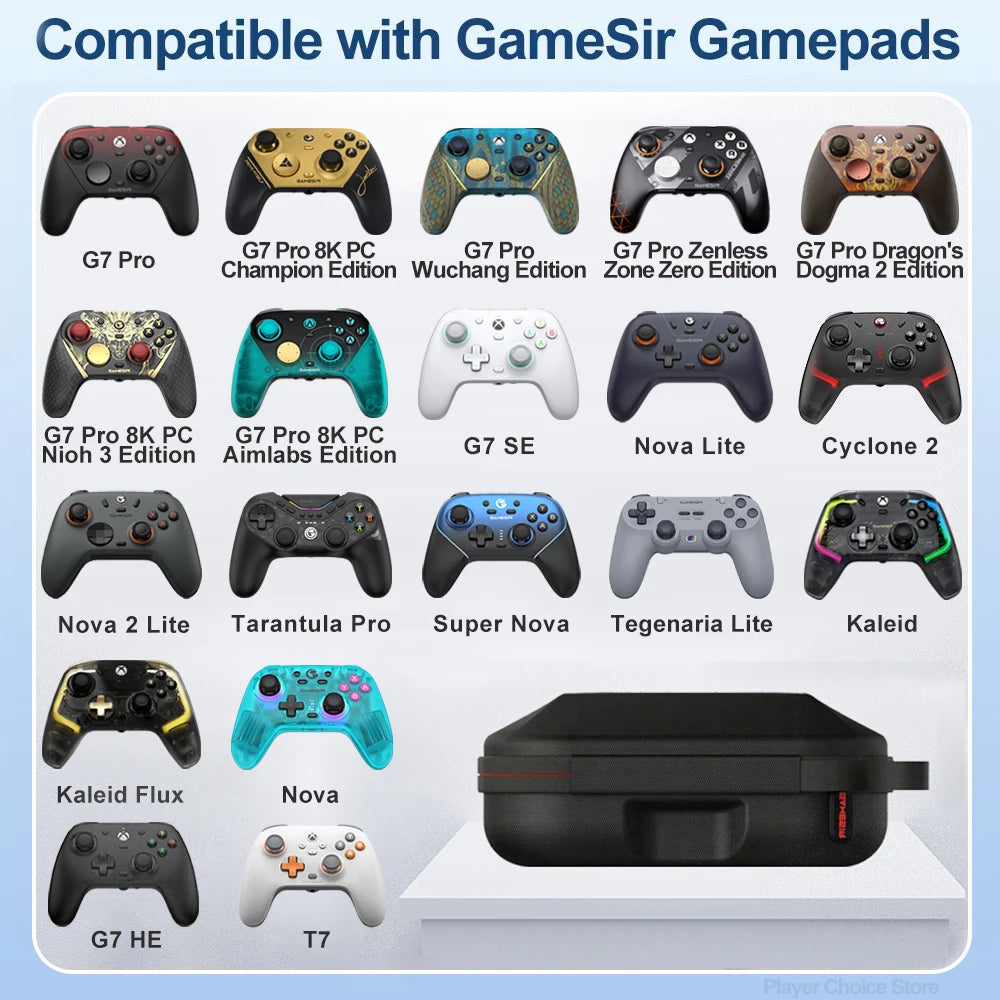 Gamesir G7 Pro Carrying Case G7 Pro 8K G7 SE Nova Lite Cyclone 2 Kaleid Universal Bag for Xbox PS4 PS5 Switch Joycon Controller Vue