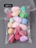 10/20/25/50/100PCS Mini Random Makeup Sponges | Random Colors & Shapes for Liquid/Cream/Powder | Blending Beauty Sponge Bulk Set Vue 20PCS