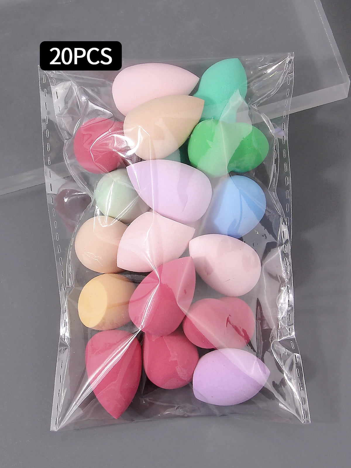 10/20/25/50/100PCS Mini Random Makeup Sponges | Random Colors & Shapes for Liquid/Cream/Powder | Blending Beauty Sponge Bulk Set Vue 20PCS