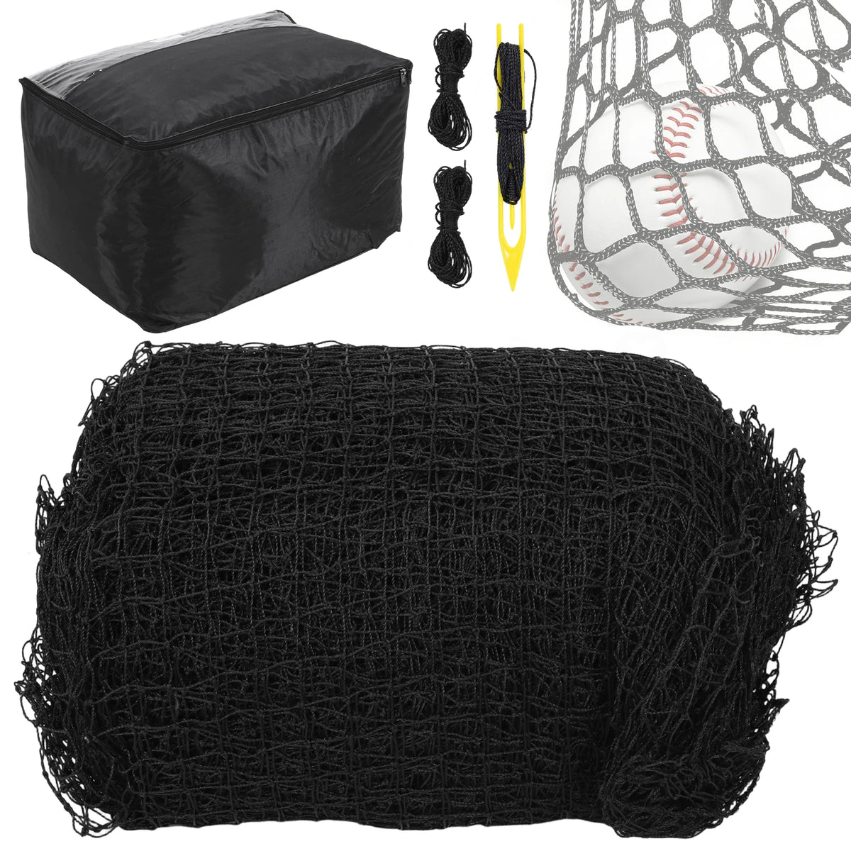 Baseball Softball Batting Cage Net 10x10x35 FT – Net Only Batting Cage Net Vue