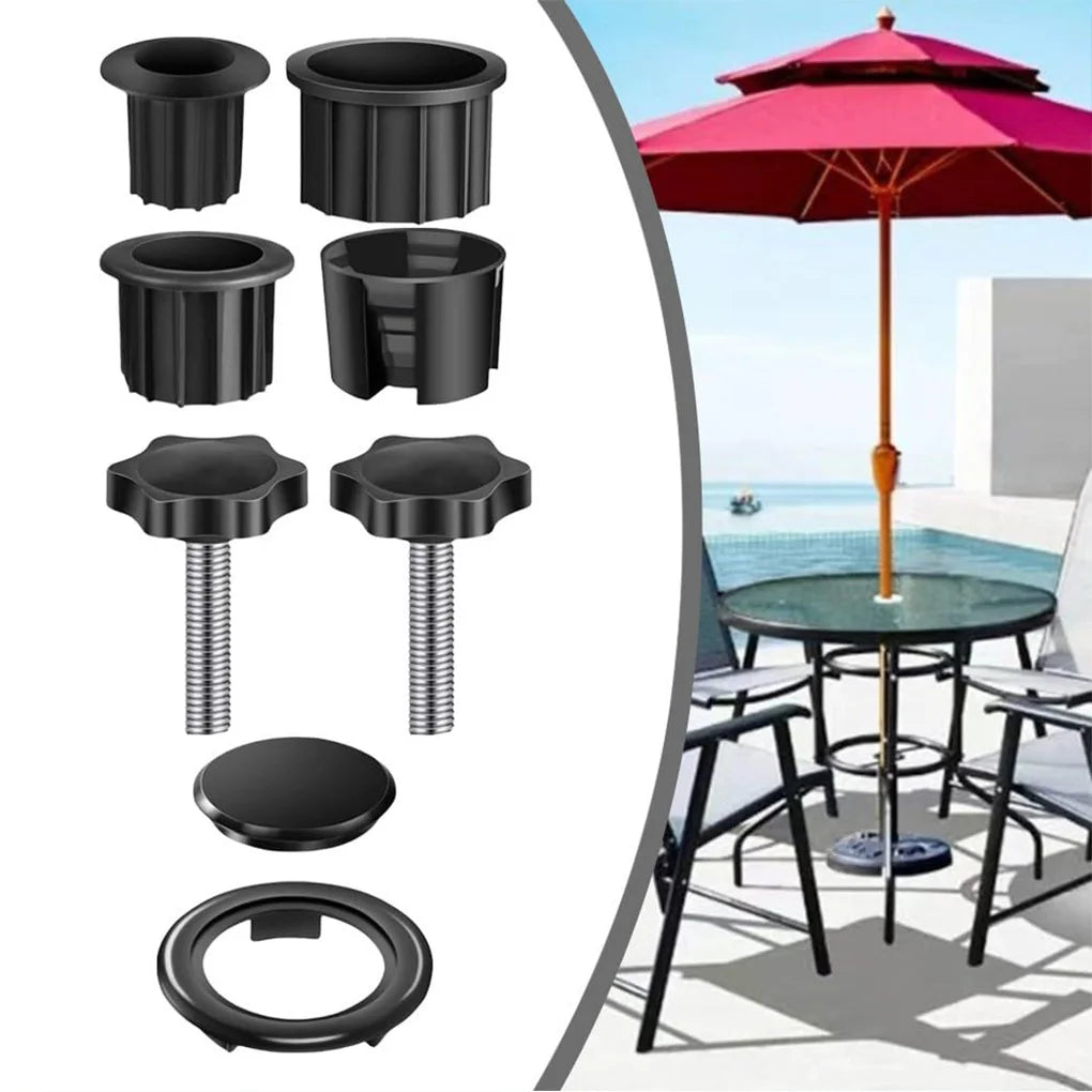 8pieces Plastic Parasol Stand Replacement Parts For Most Beach Backyard Balcony Umbrella Hole Vue