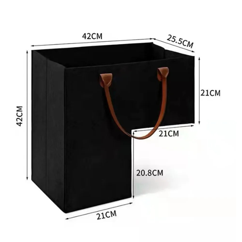 Stair Basket with Handles Premium Felt Staircase Baskets for Carpeted and Wooden Stairs Stair Storage Organizer for Home Decor Vue