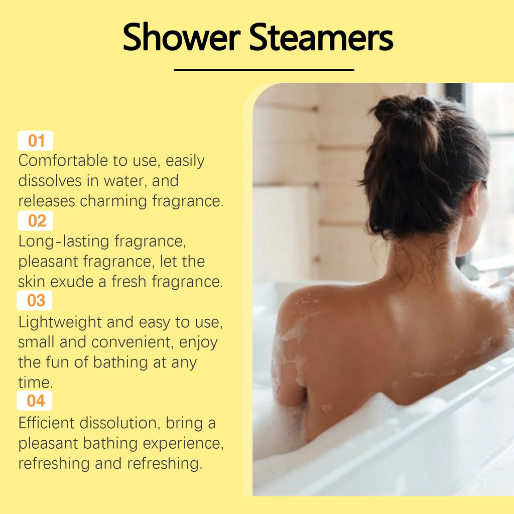 Aromatherapy Shower Tablets - Gentle Cleansing & Deep Moisturizing, Long-Lasting Fragrance, Lightens & Nourishes Skin Vue