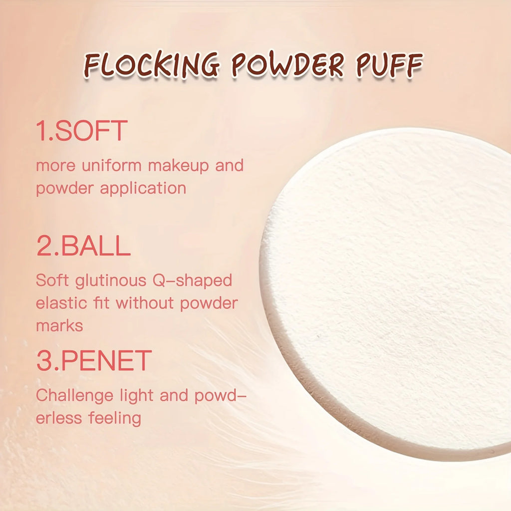 Wheat Bronzing Powder for Dark Skin, Matte Finish, Sweatproof & Oil Dark Foundation Concealer, Powder Puff And Mirror Vue