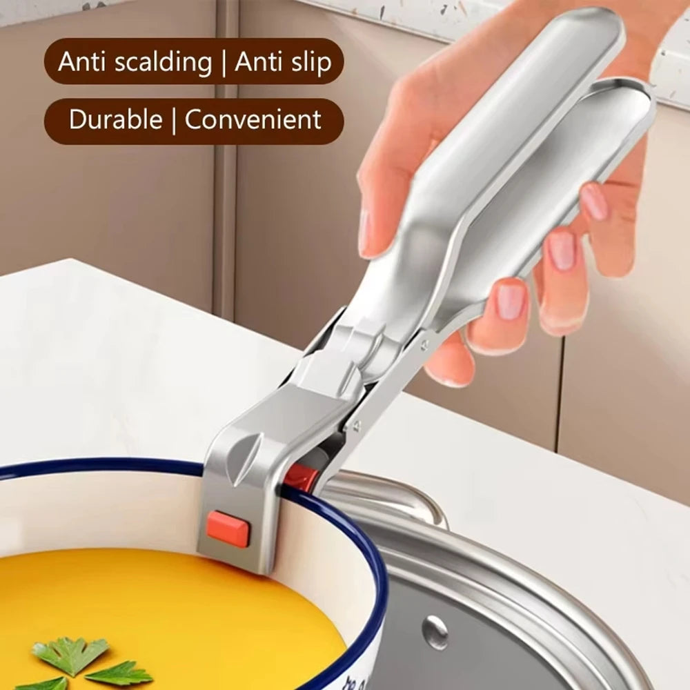 Heat-Resistant Pot Gripper Clip & Air Fryer Plate Tongs Kitchen Gripper Tongs Vue