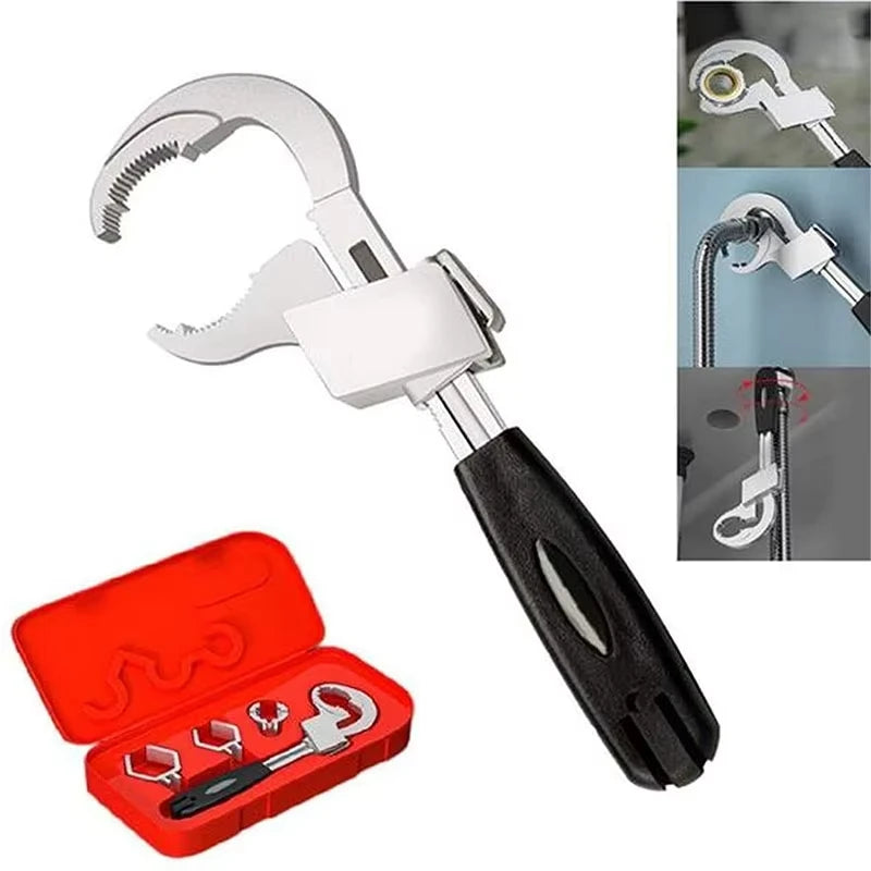 Universal Adjustable Sink bathroom Wrench multipurpose sink spanner home Plumbing bathroom Repair Hand installation Tool Vue