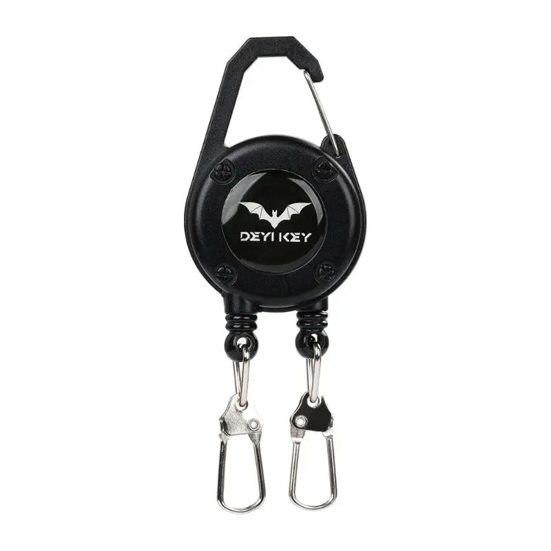 Professional Double Head Retractable Badge Reel Holder with Flexible Wire for Office Employees Security Access Vue 1Pc