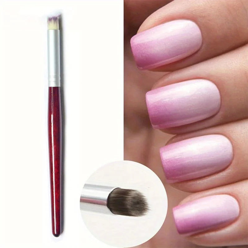 1/3/5pcs Gradient Smudge Nail Brush Art Brushes for Manicure Uv Gel Polish Draw Paint Wooden Pen Nail Art Tools Accesoires Set Vue