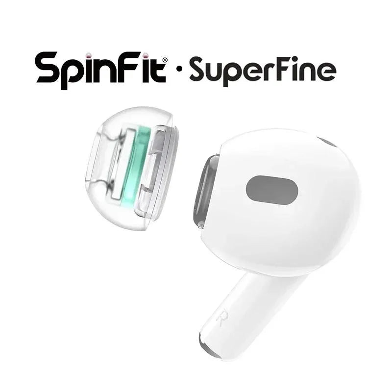 SpinFit SuperFine Eartips & Adapter for AirPods Pro Gen 1 & 2 Earbud Replacement Tips Vue