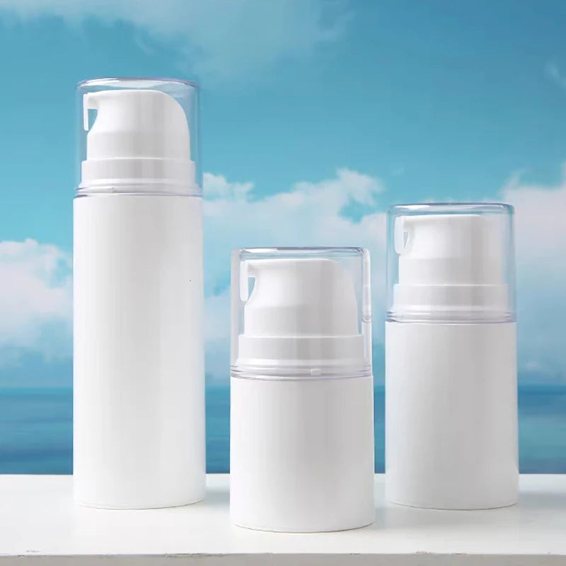 1Pcs 30/50/100ml Portable Travel Empty Airless Pump Jar Cream Dispenser Refillable Leak Proof Cosmetic Bottle Storage Container Vue
