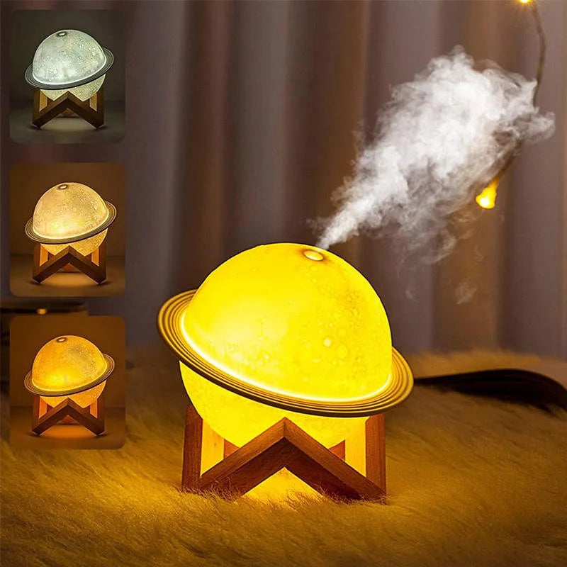 3D Moon Ultrasonic Humidifier & Aroma Diffuser with LED Light Ultrasonic Humidifier Vue