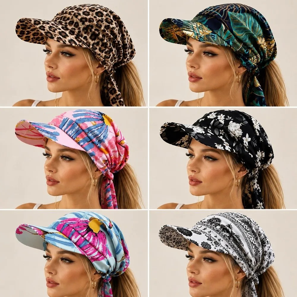 Trendy Vintage Baseball Cap Brim Breathable Sunshade Hats Strappy