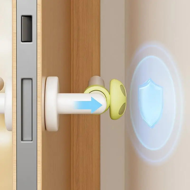 Silicone Door Handle Stopper & Wall Protector Pad | Mushroom Door Wall Protector Vue