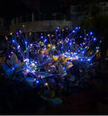 LED Solar Firework Lights Garden Decoration Fairy Lights Waterproof Outdoor Dandelion Lawn Lamp for Garden Landscape Lawn Decor Vue Multicolor 3pcs