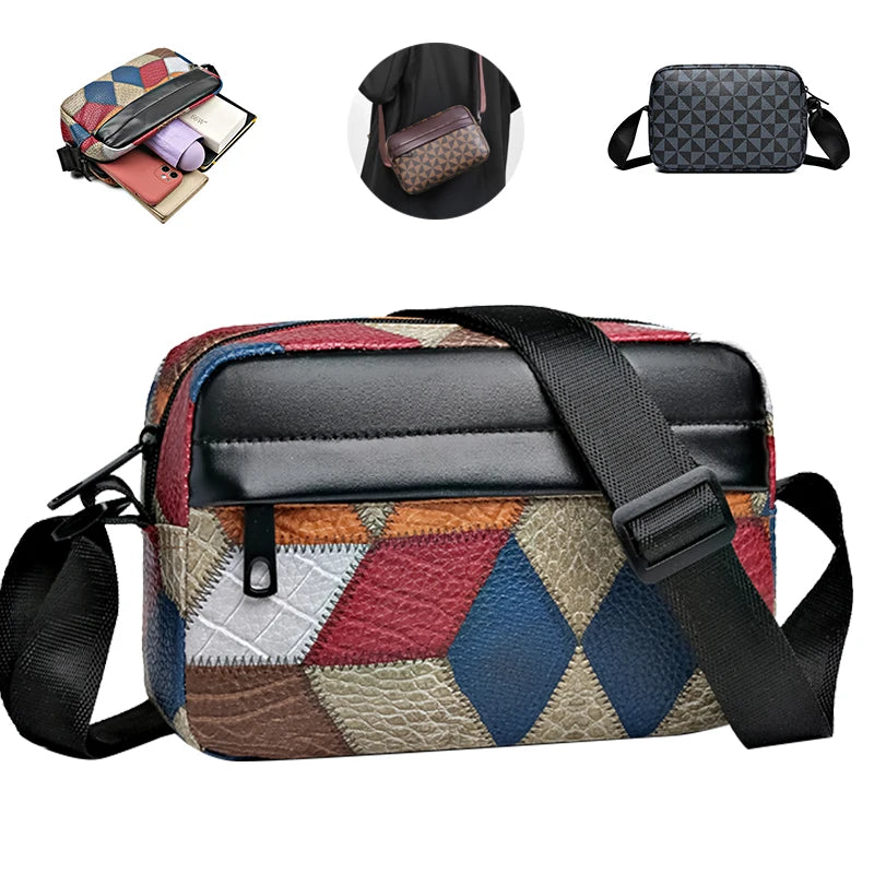 Top-quality Pu Leather Men Waist Packs Business Crossbody Bags Male