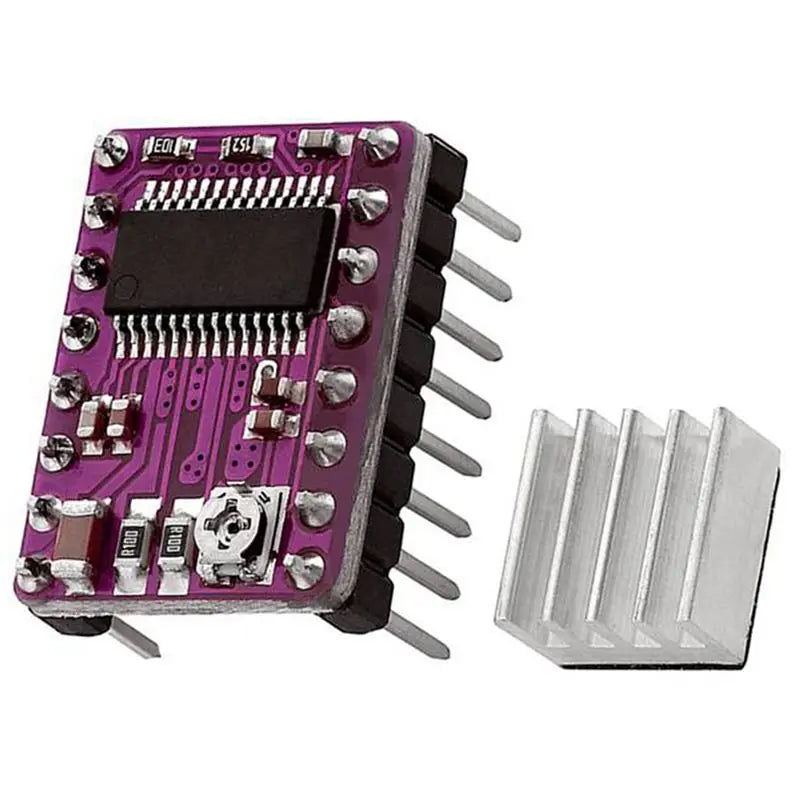 ABKW-10Pcs Stepper Motor Driver Board Stepstick DRV8825 Stepping Driver Controller Step Engine Module Radiator Heat Sink Vue