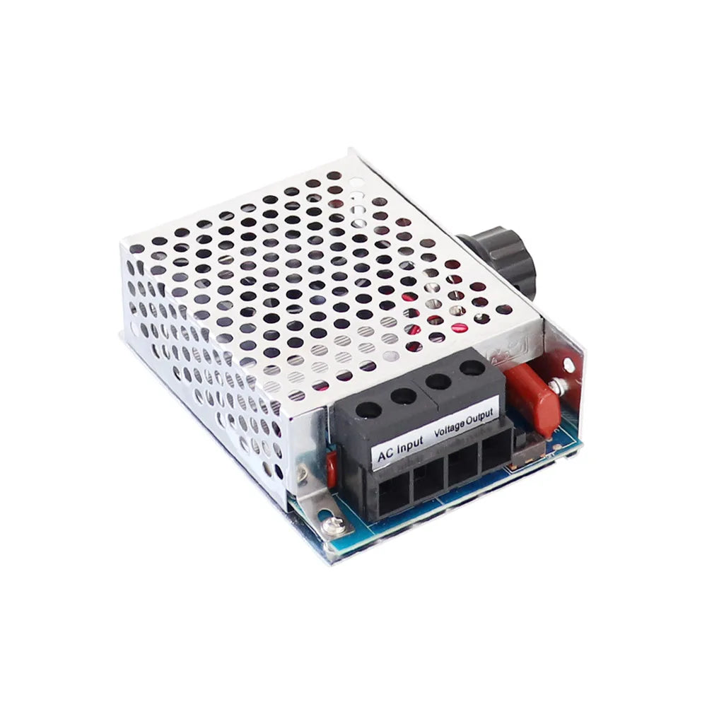10000W Motor Speed Controller High Power AC 110V-220V SCR Voltage Regulator Speed Controller Dimmer Thermostat with Cooling Fan Vue