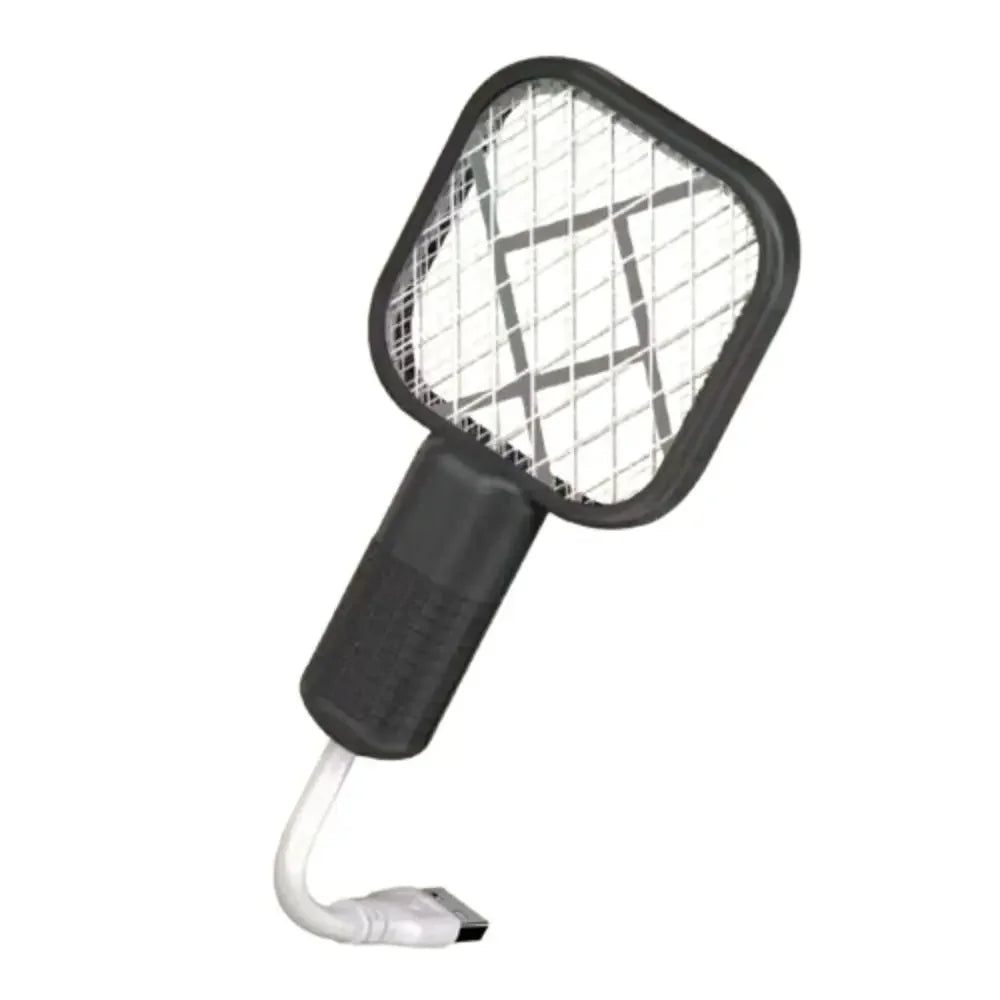 USB 2 in 1 Mosquito Racket and Trap Lamp with UV Light for Home Electronic Indoor Insect Killer Fly Swatter Vue Black USB Type-C