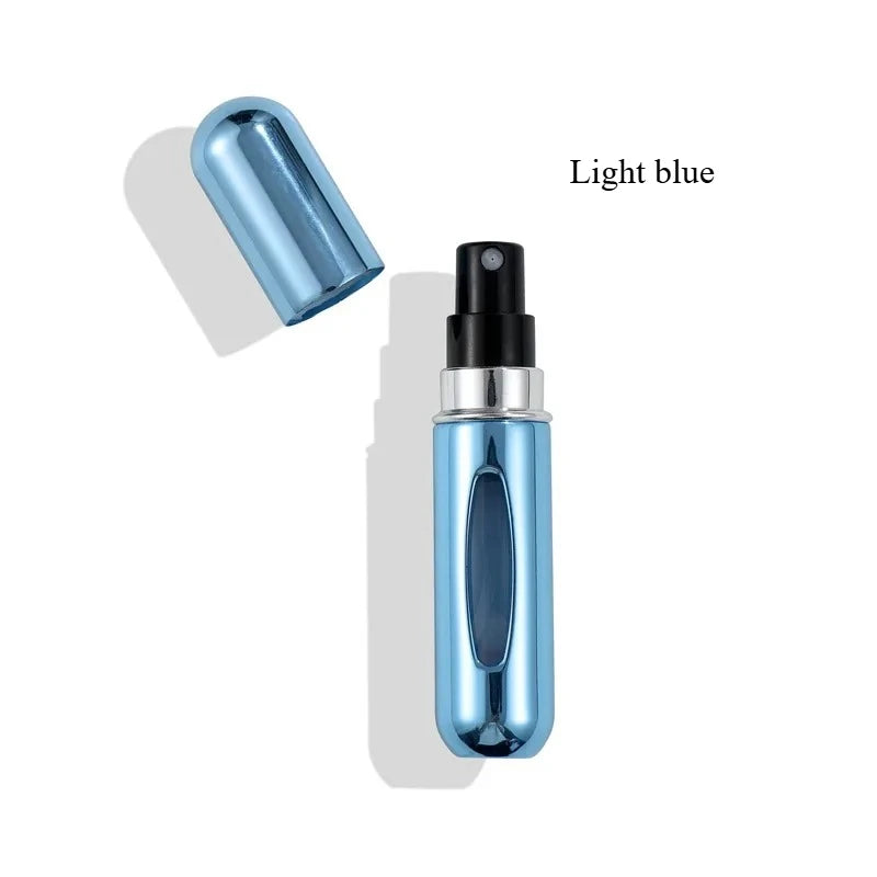 5ml Perfume Refill Bottle with Built-in Pump At The Bottom, Portable Spray Bottle Reusable Sample Perfume Bottle Cosmetic Bottle Vue C-2pcs 5ml