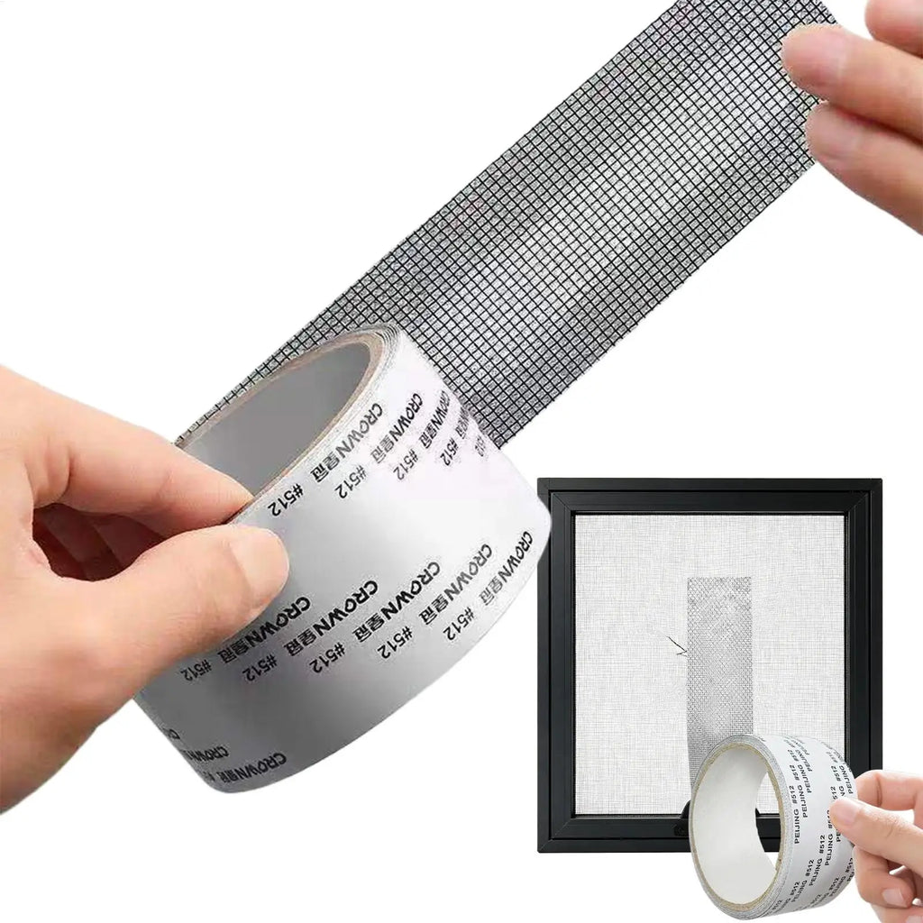 Window Screen Tape Strong Adhesive Cuttable Long-Lasting Mesh Tape for Tent RV Camper Sunroom Porch Balcony Gazebo Repair Tape Vue