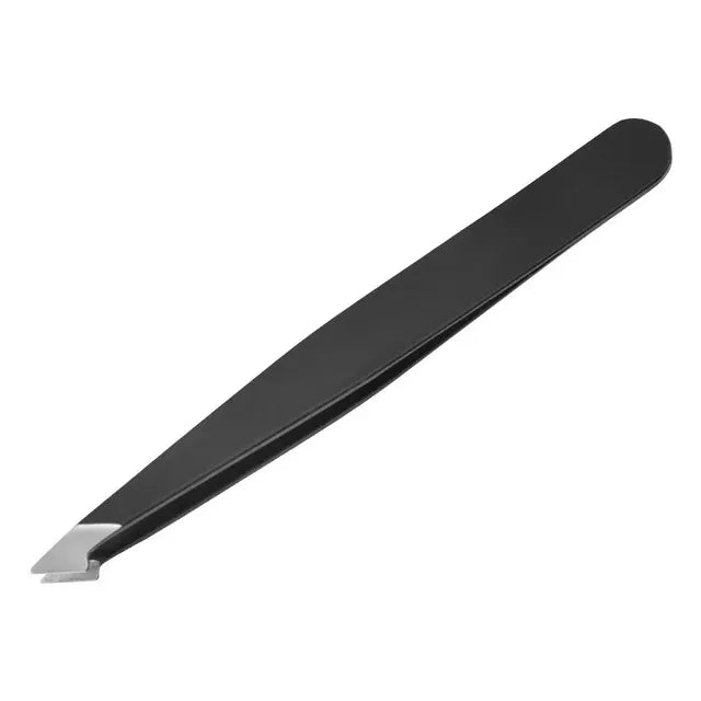 1pcs Stainless Steel Eyebrow Tweezers Hair Removal Tweezer Plucker Special Oblique Eyebrow Clip Hair Removal Clip Beard Clip Fac Vue Knife