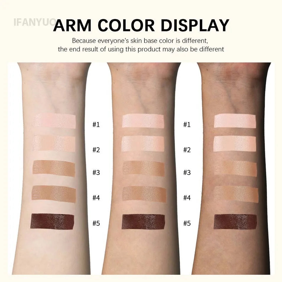 Soft Matte Foundation Light Natural BB Cream Concealer Moisturizing Face Brighten Makeup Base Long-lasting Coverage Cosmetic Vue