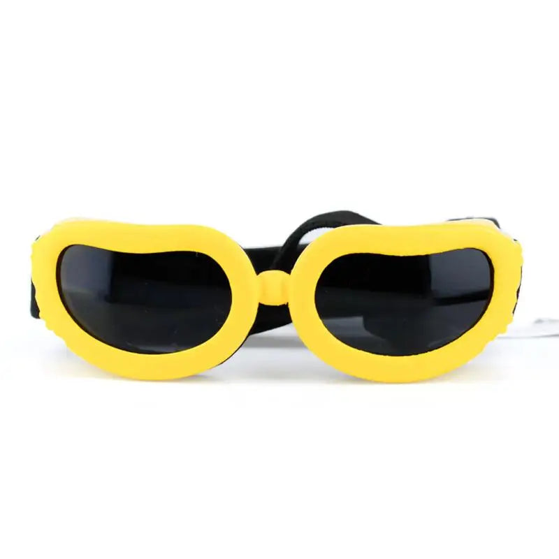Multicolour Pet Goggles Adjustable Windproof Rope Dog Motorcycle Glasses Pet Photo Props Summer UV Protection Pet Headwear Vue Yellow