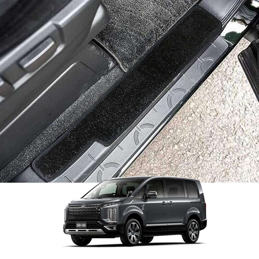for Mitsubishi DELICA D:5 d5 2022-2024 Car Door Sill Protect Carpet Floor Mats Foot Pads Non-Slip Front Rear Pad 4pcs/Set Vue