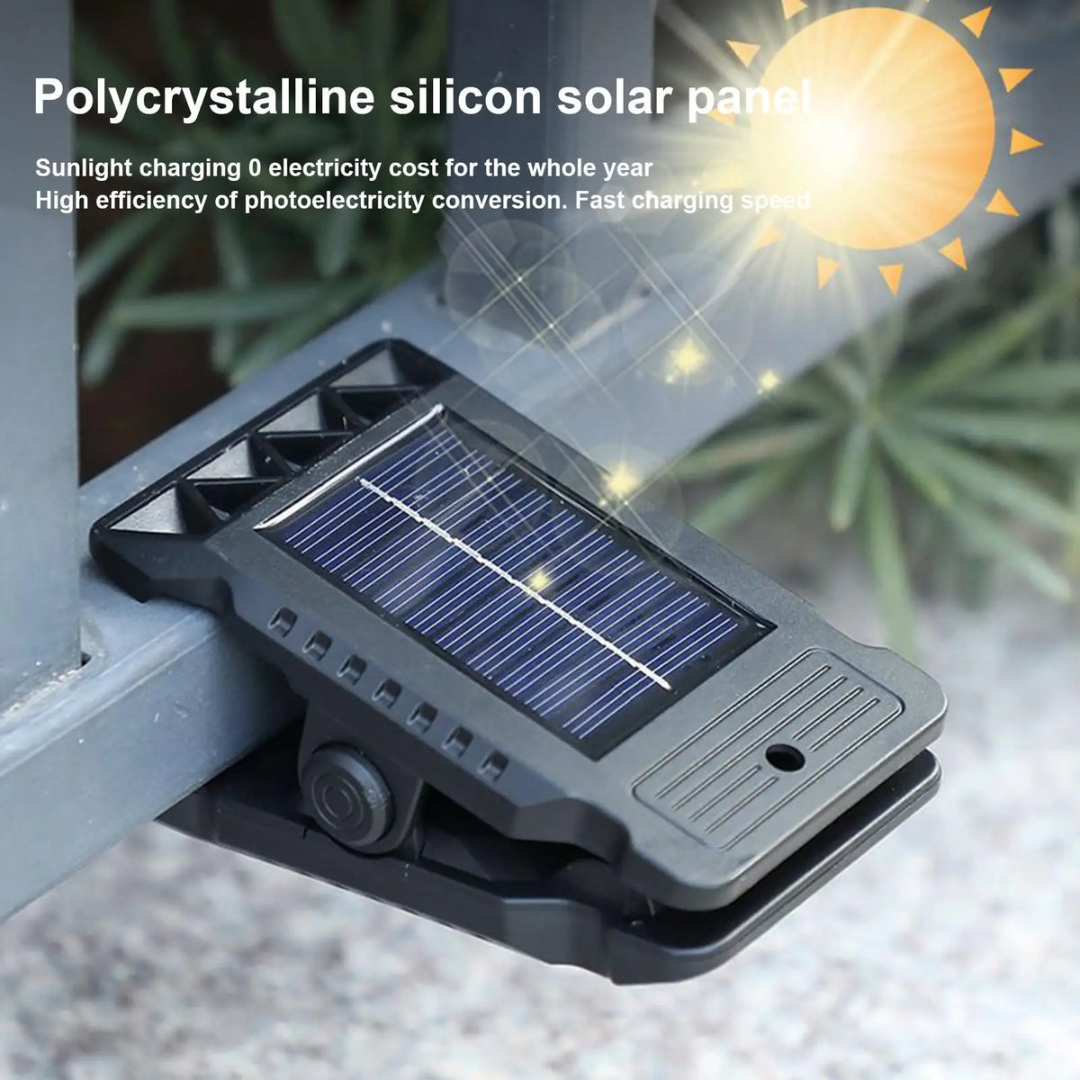 Upgraded Smart 300LM Motion Sensor Solar Clip Lights Outdoor Garden Decorative Security Lighting Solar Wall Light for Patio Gril Vue