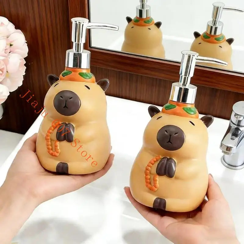 Capybara Soap Dispenser – Cute Refillable Pump Bottle Soap Dispenser Vue