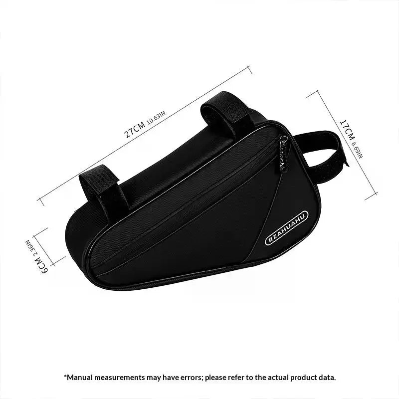 Bicycle Frame Bag Triangle 2L Water Repellent Zipper Safe Storage for Outdoor Riding Work Commute Vue