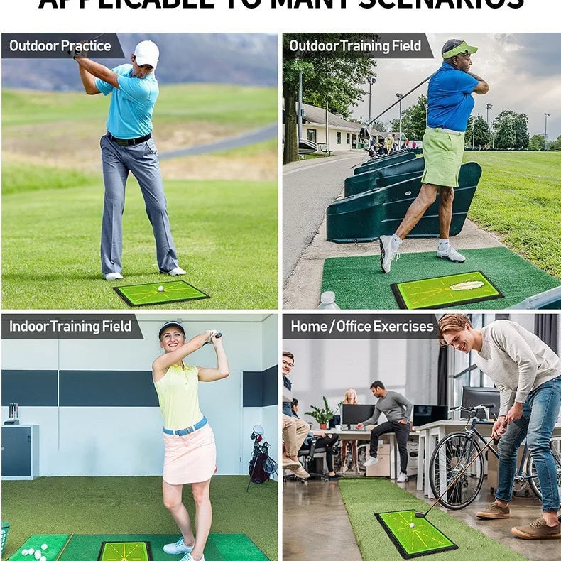 Golf Strike Mat Bead Display Track Beginner Training Trace Detection Pad Swing Exerciser Vue