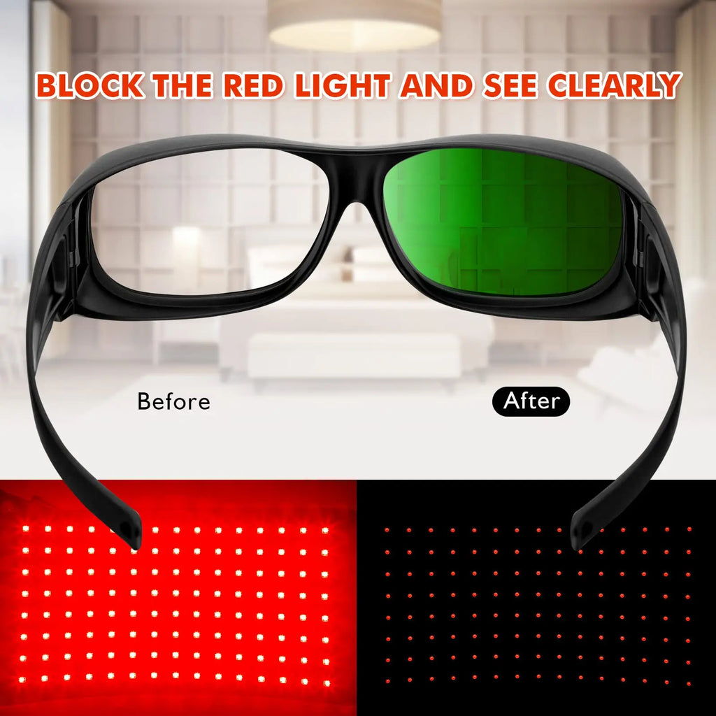 Leeyongin Laser Goggles Gafas De Seguridad Industriales Laboral Safety Protective Glasses IPL Hair Removal Radiation Protection Vue