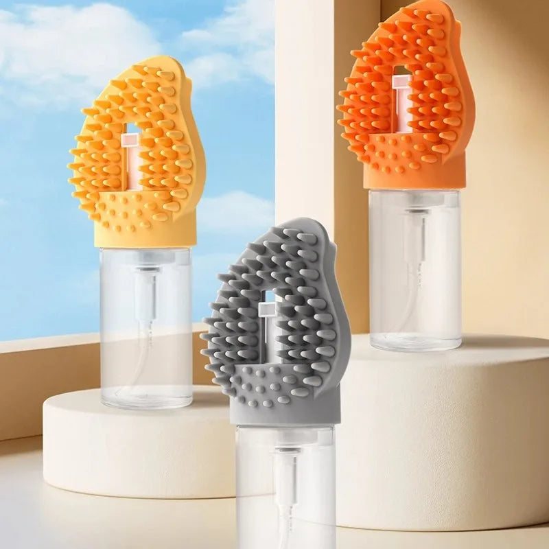 ABKW-Pet Supplies Dog Cat Bath Comb 2-In-1 Massage Brush With Fur Removal For Cats Dog Brush Cleaning Tool Vue